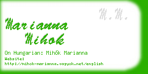 marianna mihok business card